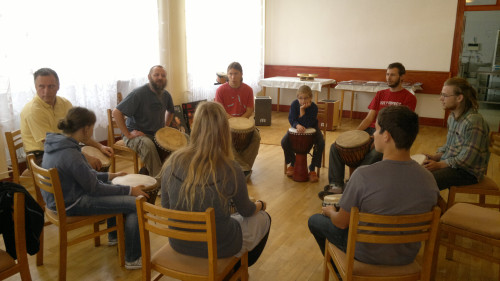 Sobotní práce s djembe